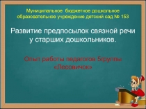 Презентация по речевому развитию