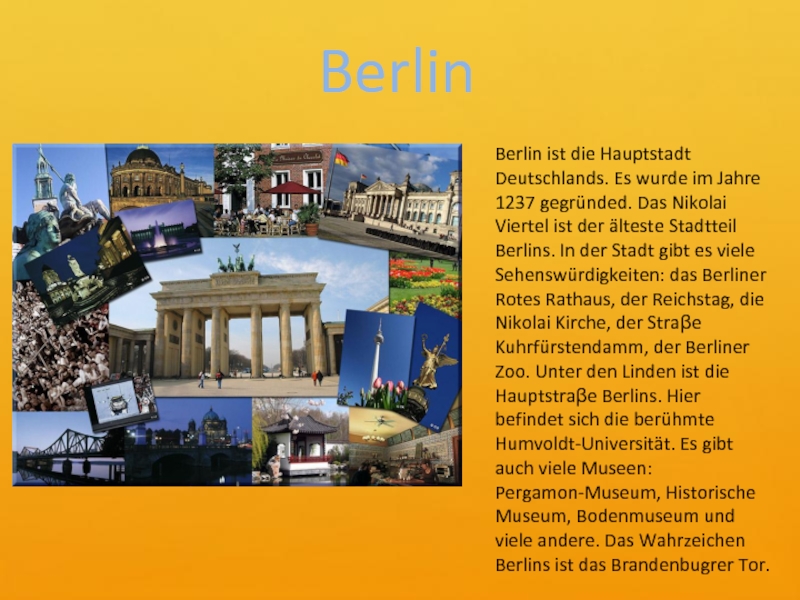 Текст Berlin ist die Hauptstadt. Berlin ist die Hauptstadt Deutschlands текст. Презентация путешествие по Германии на немецком языке. Berlin ist die Hauptstadt der Bundesrepublik Deutschland перевод текста.