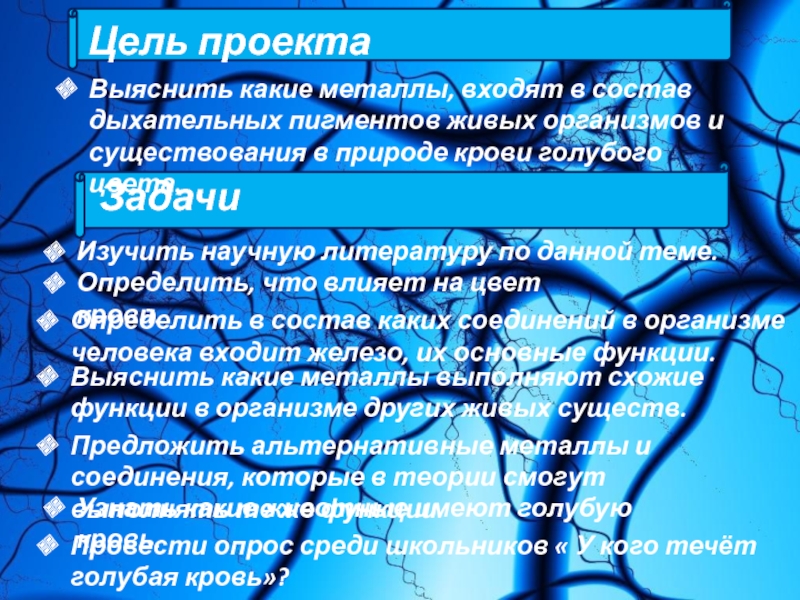 Голубая кровь миф или реальность проект по биологии