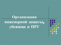 Презентация к уроку Организация инженерной защиты