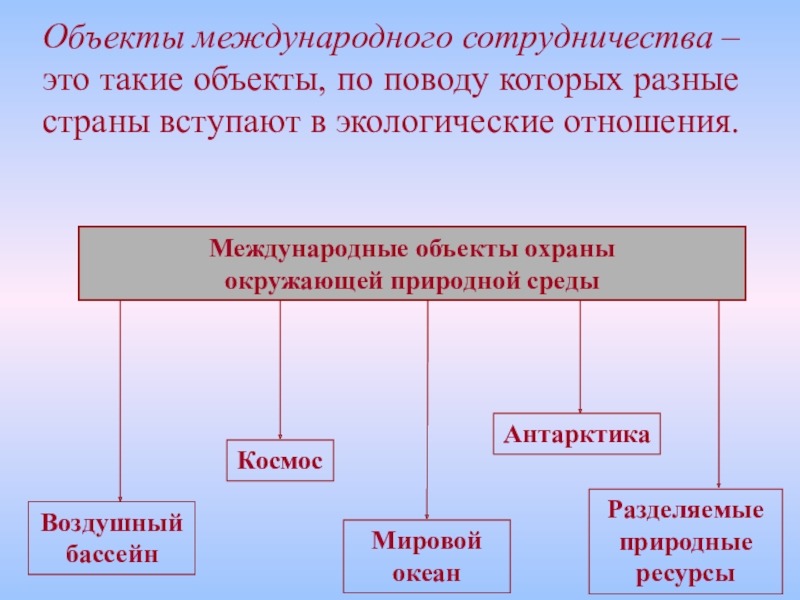 Реферат: Международное сотрудничество по охране окружающей среды