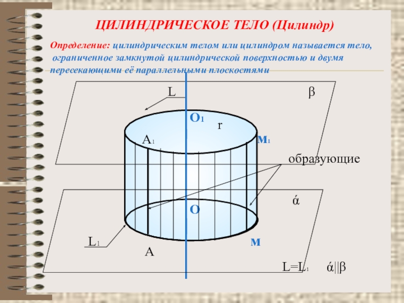 Тело ограниченное цилиндрической поверхности. Циллиндр или цилиндр. Цилиндрическое тело. Цилиндром называется тело Ограниченное. Объем цилиндрического тела.