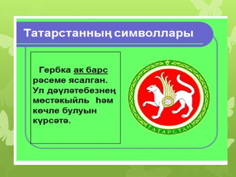 Проект по татарски