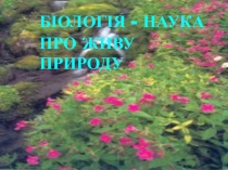 Презентація з біології на тему Біологія - наука про живу природу