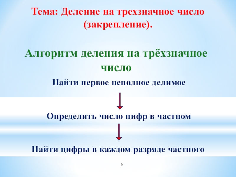 Презентация математика 4 класс деление на трехзначное число закрепление