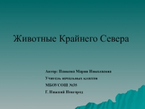 Презентация по окружающему миру Животные крайнего севера