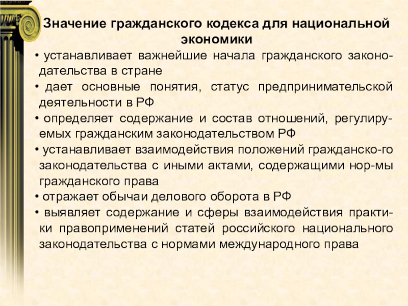 Презентация гражданское право 11 класс профильный уровень