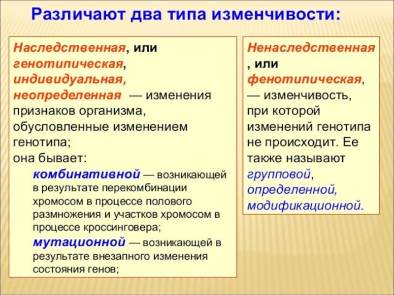 Называется фенотипической вид изменчивости. Генотипическая и фенотипическая изменчивость. Типы наследственной изменчивости. Наследственная генотипическая изменчивость. Ненаследственная фенотипическая изменчивость.