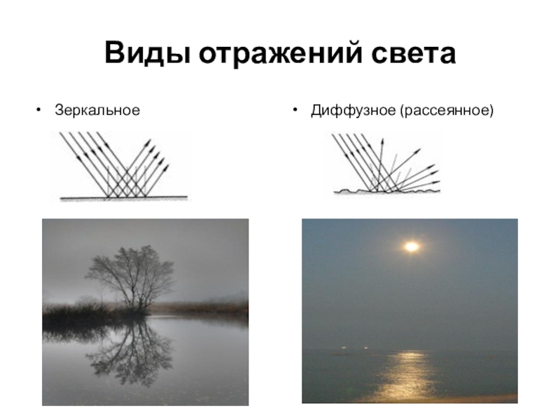 Рисунок зеркального отражения физика