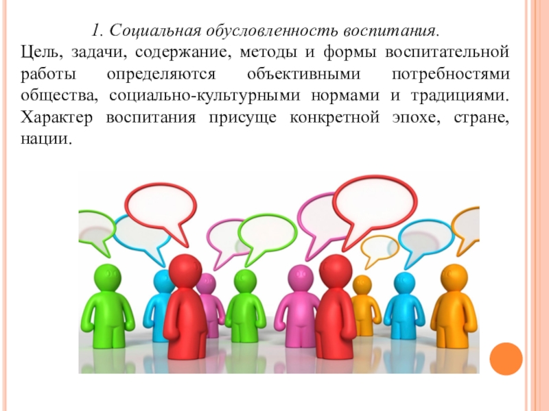 Социальное воспитание человека. Социальный характер цели воспитания. Социальная обусловленность воспитания. Цель социального воспитания. Социальная обусловленность это.