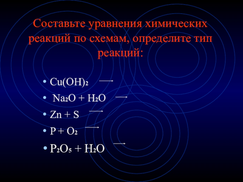 Составьте уравнения химических реакций схемы