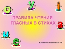 Чтение гласных в английском языке