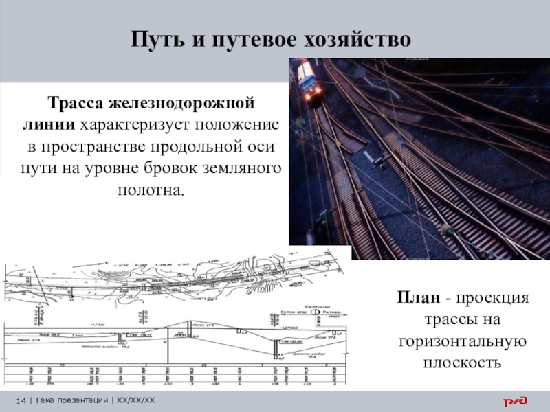 Жд путь в плане и профиле