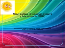 Призентация Опыт работы РГ в рамках проекта Дошкольник РППС