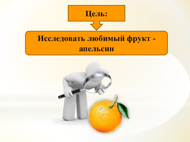 Чудо цель. Проект с презентацией мой любимый фрукт апельсин. Слайд презентации про апельсин. Люблю исследовать.