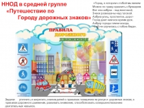 Презентация ННОД в средней группе Путешествие по Городу дорожных знаков