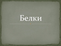 Презентация по химии на тему Белки