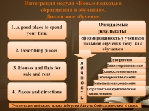 Интеграция модуля Новые подходы в образовании и обучении. Диалоговое обучение.