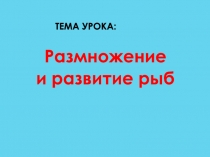 Презентация по биологии Развитие и размножение рыб
