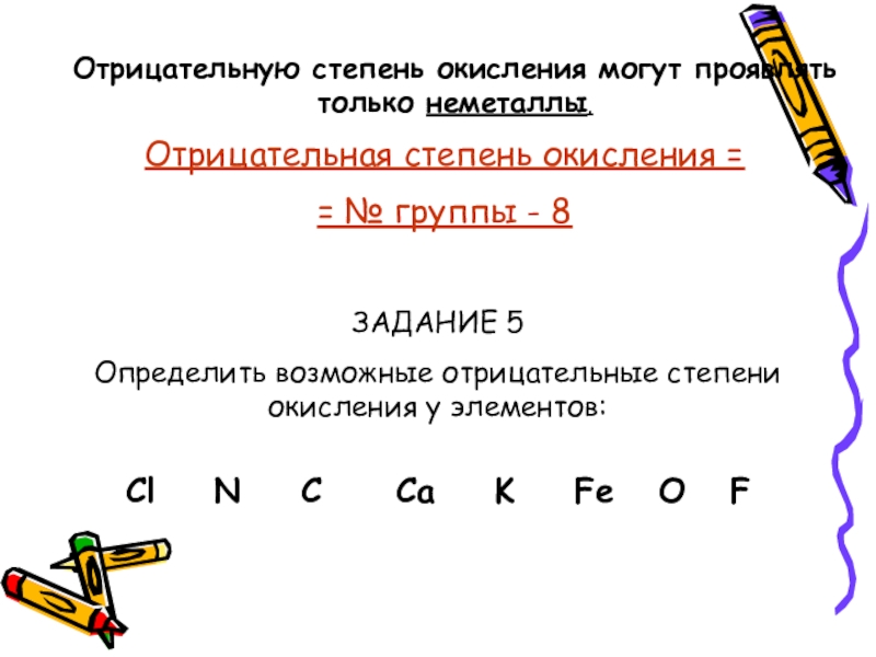 Степень окисления 8 кл презентация