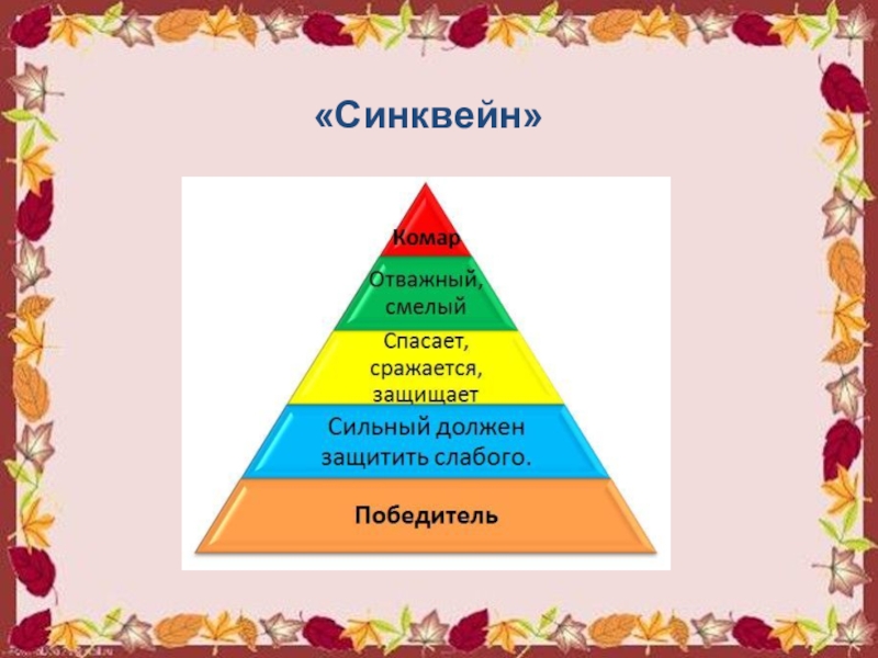 Схема синквейна по литературе