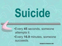 Презентация по английскому языку на тему суицид
