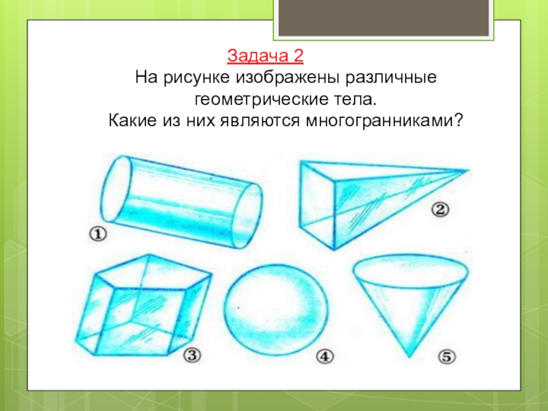 На рисунке изображены куб конус и цилиндр закрасьте плоские части поверхности этих тел