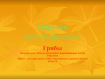 Презентация по окружающему миру на тему Царства живой природы. Грибы.