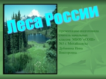 Презентация по окружающему миру Леса России (4 класс)