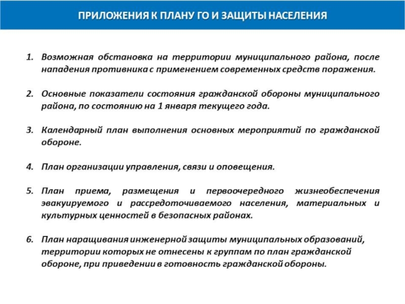 План гражданской обороны и защиты населения муниципального образования ежегодно уточняется до