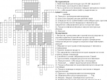 Презентация по химии на тему: Кроссворды