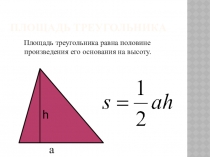 Площади разных фигур 9 класс