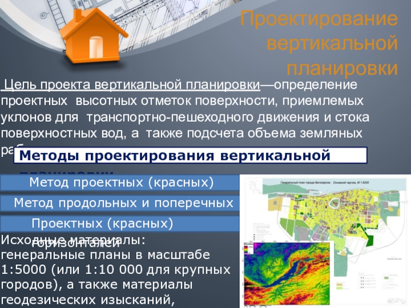 Конечная цель проекта вертикальной планировки