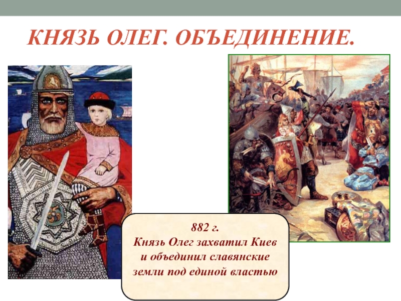 882 год какой князь. Завоевание Киева князем Олегом. 882 Образование древнерусского государства.
