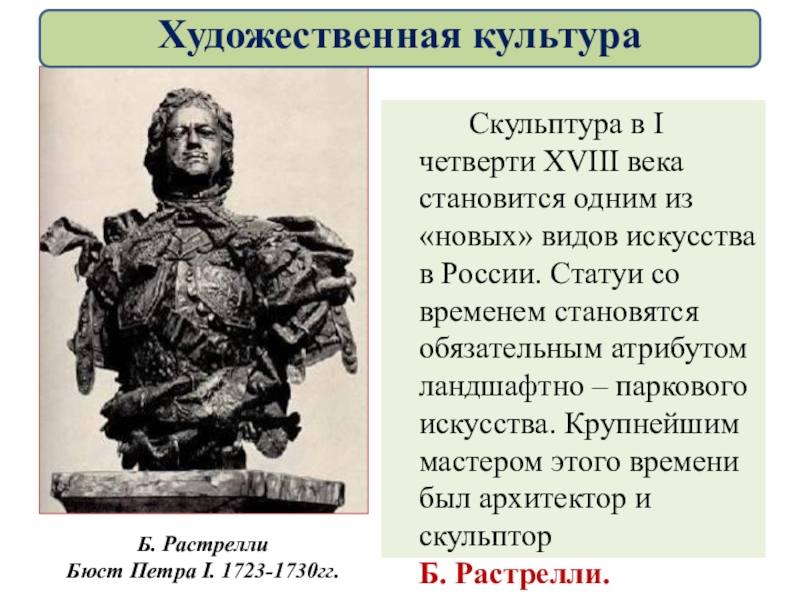 Культура россии 18 века презентация 8 класс