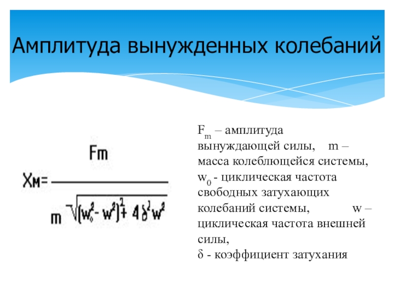 Амплитуда вынужденных