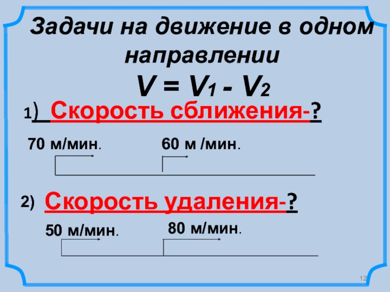 Как найти скорость сближения