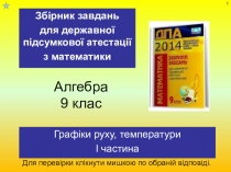 Презентація для підготовки до ДПА з математики у 9 класі з теми Графіки руху