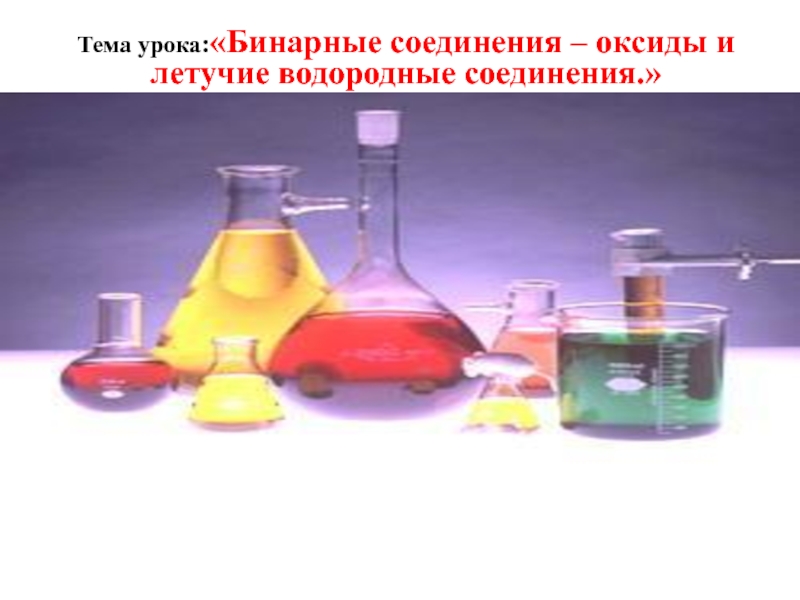 Презентация Презентация по химии на тему Бинарные соединения (8 класс)