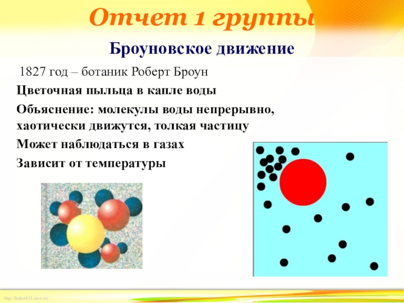 Броуновское движение презентация