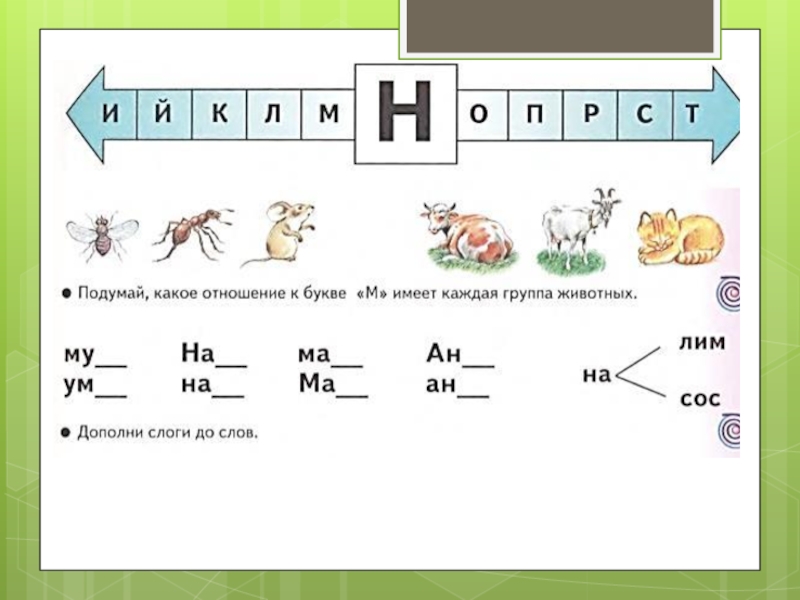 Дифференциация звуков м н презентация