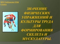 Презентация по биологии и физкультуре на тему: влияние физических упражнений на формирование опорно-двигательного аппарата