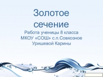 золотое сечение