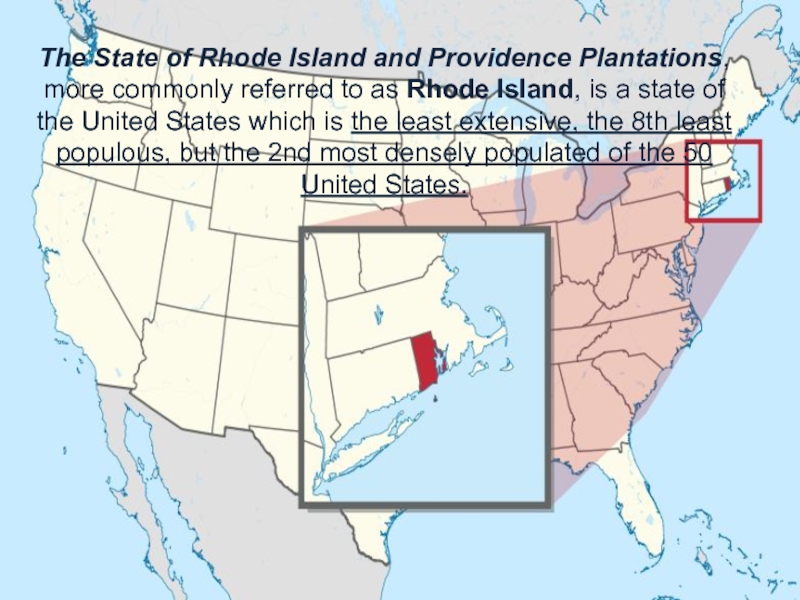 Площадь род. Род-Айленд на карте США. Штат род-Айленд на карте. Штат Rhode Island and Providence Plantations. Rhode Island на карте США.