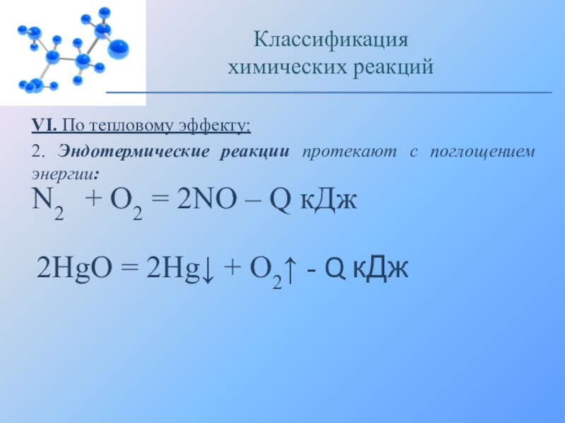 Тепловой эффект химической реакции. Классификация химических реакций разложение. 2hgo 2hg+o2. N2 o2 реакция экзотермическая. Химические реакции HG+o2.