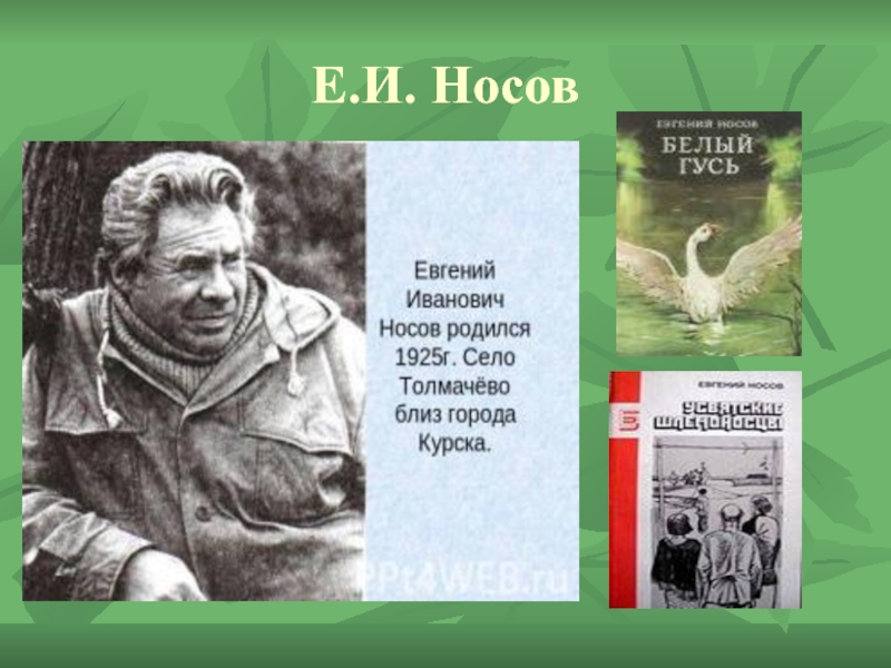 Евгений иванович носов презентация 5 класс