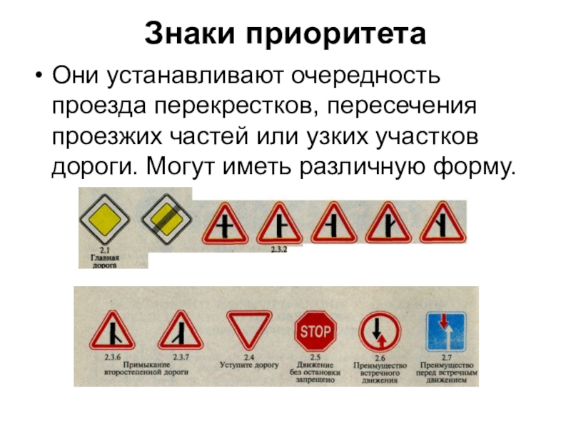 Проект по обж дорожные знаки