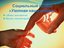 Презентация проектной работы Уютная наша школа