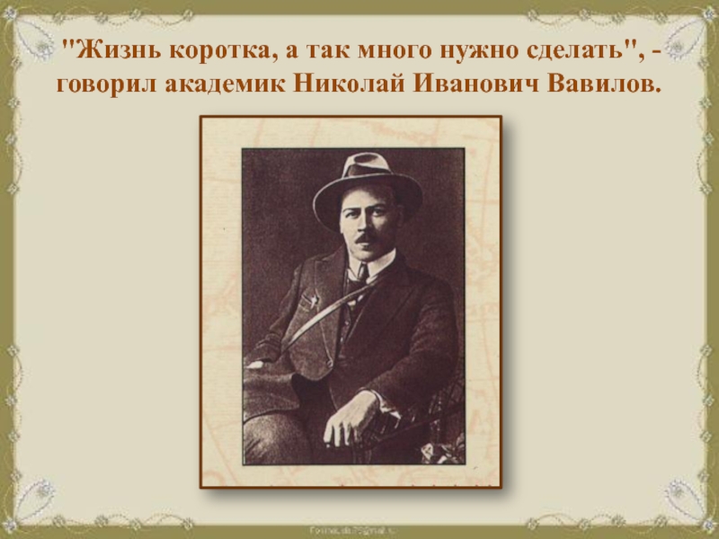 Вавилов Николай Иванович Реферат