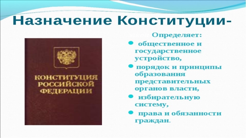 Урок конституция рф 7 класс презентация